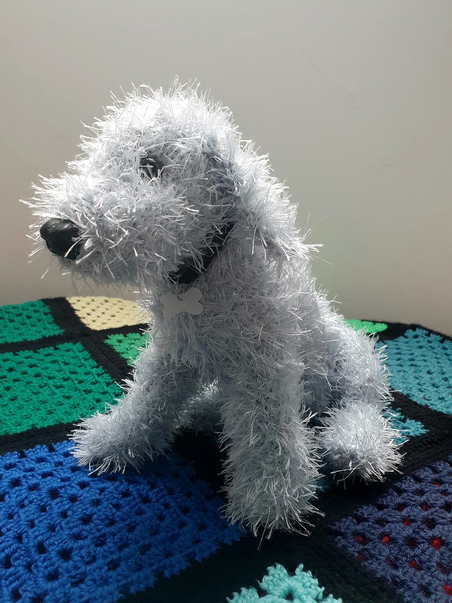 Crocheted Bedlington Terrier