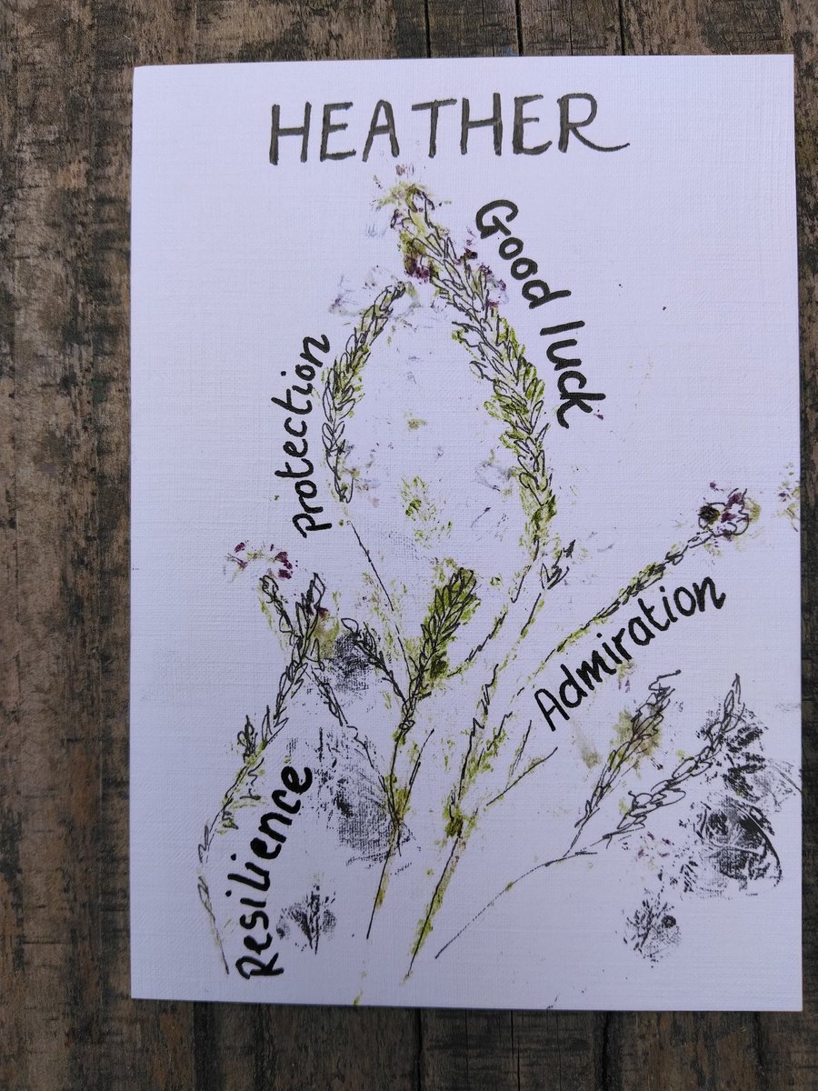 A6 Heather print floriography