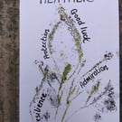 A6 Heather print floriography