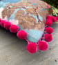 Countryside Frolic tapestry cushion cover with pompoms - Image 5