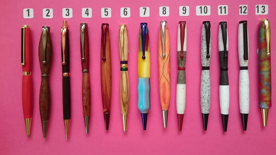 Slimline Pens (1-13)  Handmade Category 1