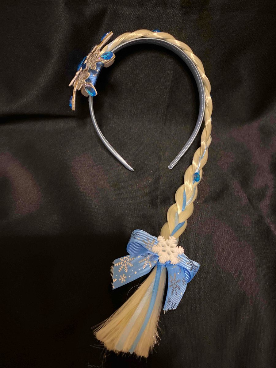 Handmade snowflake plaited headband 