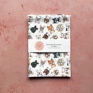 Fabric Handmade Pretty Cotton Tea Towel with a Cute Puppy Dog Design-TETO-05
