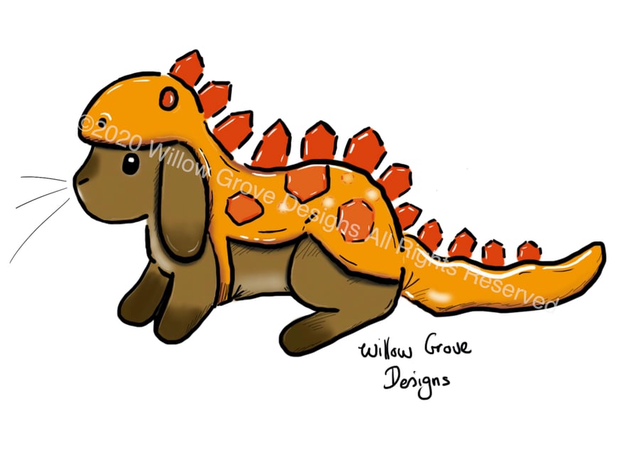 Dinobunny - Art Print