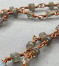 Boho Copper Wire Wrap Labradorite Necklace  - Image 6