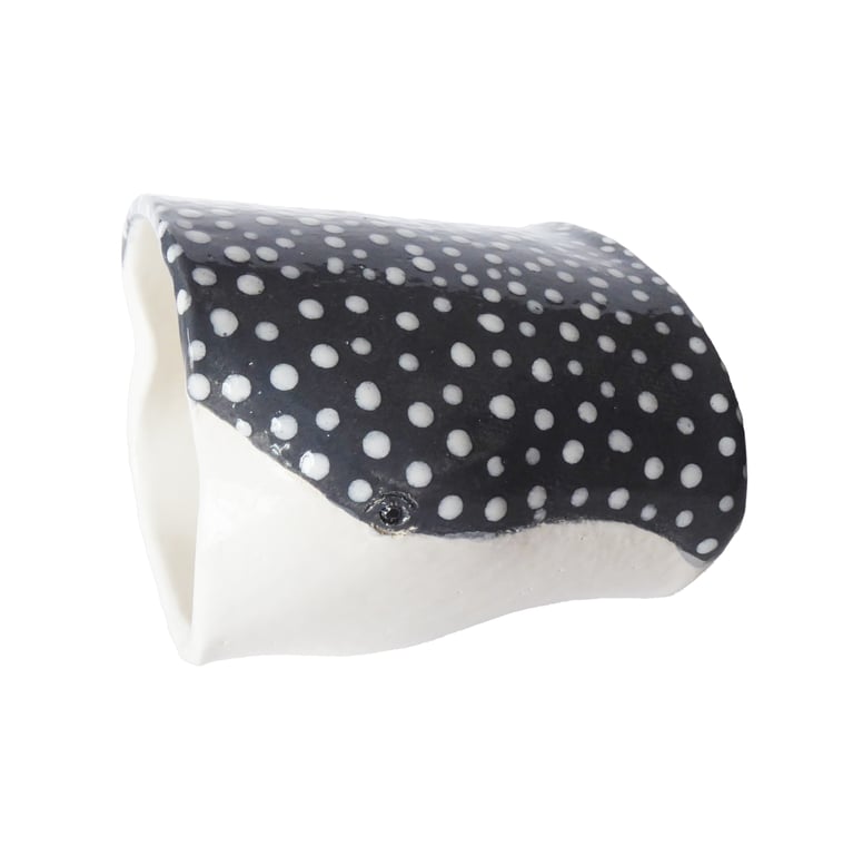 Whale Shark Ceramic Pot - Handmade