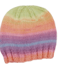Baby Girl Hand Knitted Beanie Hat, Pastel Stripes, Newborn Gifts, Winter  - Image 6