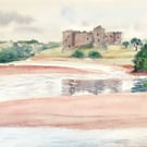 Carew Castle, Pembroksehire Original Watercolour Painting