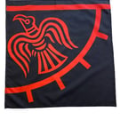 23" x 23" 59 x 59 cm Odinic Raven Viking Norse Flag Bandana Head Scarf Neck Tie