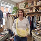 Upcycled crossbody  bag, the Bright Sunshine Luna Bag