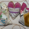 Reserved for Liz-Patchwork hearts - 55 cm  - With Love Bunting, wall hanging