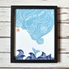 Weather the Storm linoprint