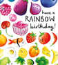 Cute Rainbow Food Birthday Card - Image 3