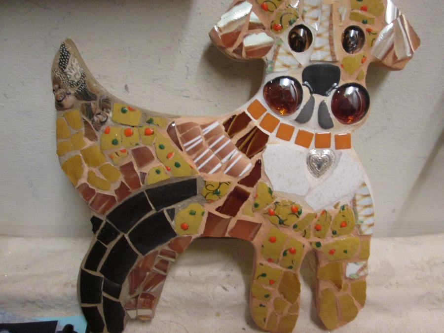 Mosaic Beagle Dog