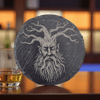 Treebeard Slate Coaster – 10cm Engraved Fantasy Drink Coaster