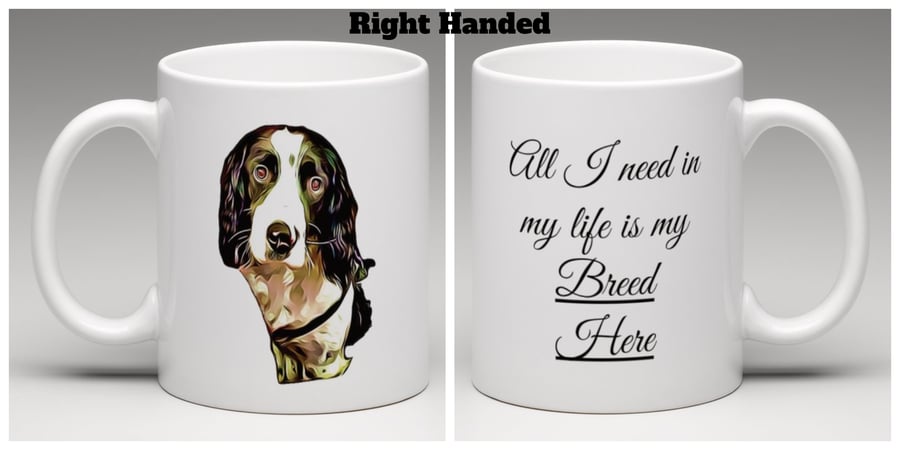 Personlised ceramic mug with quote and custom picture of your dog. PQM1