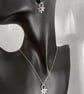 Sterling silver and citrine pendant and chain, citrine Rana necklace - Image 8