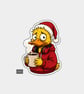 Funny Christmas Sticker Vinyl Xmas Decal For Adults - Duck In Hoodie - Image 1