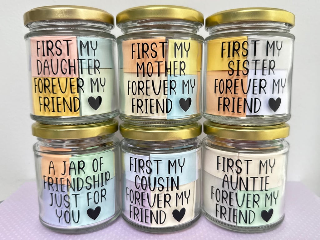 Inspirational Jar Of Quotes – Pick Mum Auntie Daughter Cousin Sister or Friend