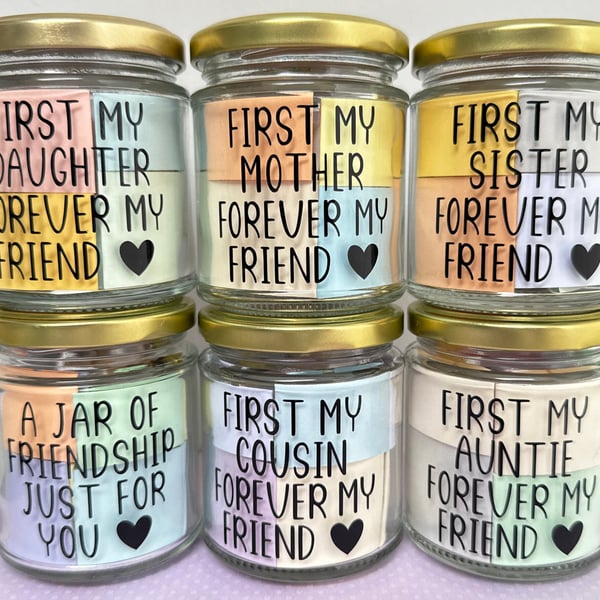 Inspirational Jar Of Quotes – Pick Mum Auntie Daughter Cousin Sister or Friend