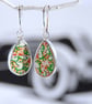 Boatite earrings - reversible drops on hoops - Image 1