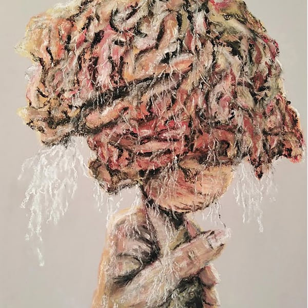 Surrealist and conceptual open edition giclee print - 'Brain Fungus'