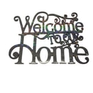 Handmade Resin Wall Art -"Welcome to our Home" Decorative Sign