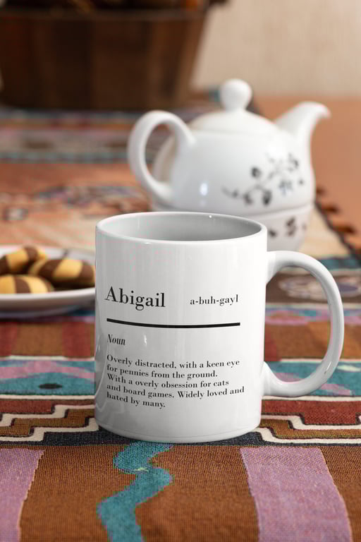 Personalised Name definition Mug name description noun pronunciation