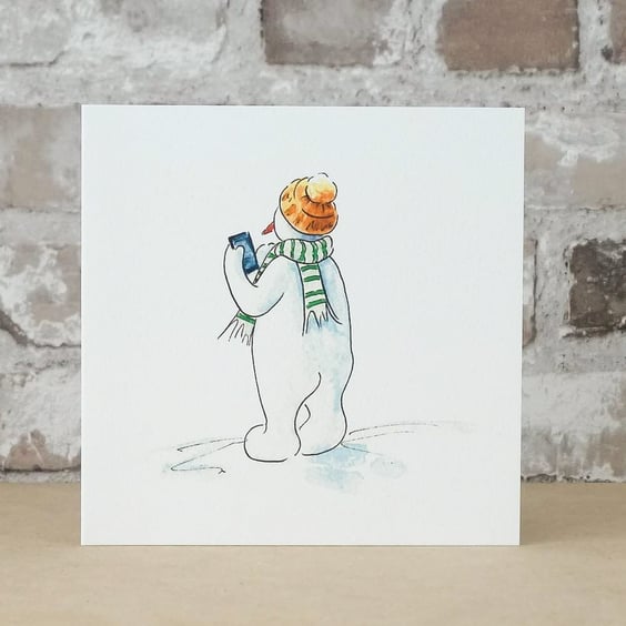S A L E  Christmas Card Christmas Phone Ecofriendly