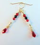 Swarovski Ruby Red Teardrop Earrings - Handmade In Devon - Image 9