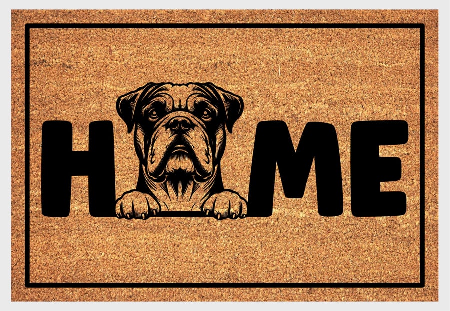 American Bulldog Home Door Mat No.1 - Bulldog Welcome Mat - 3 Sizes