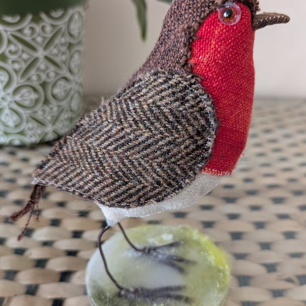Robin soft sculpture ornament decoration 