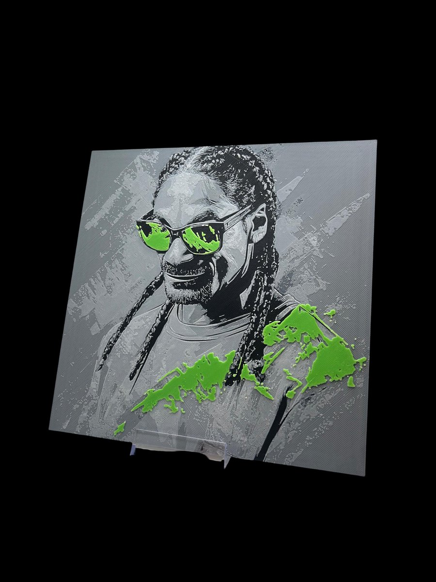 Snoop Dogg 3D Printed Fan, Wall Art