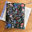 In The Garden Quilted Fabric Book Sleeve - Hardback Size