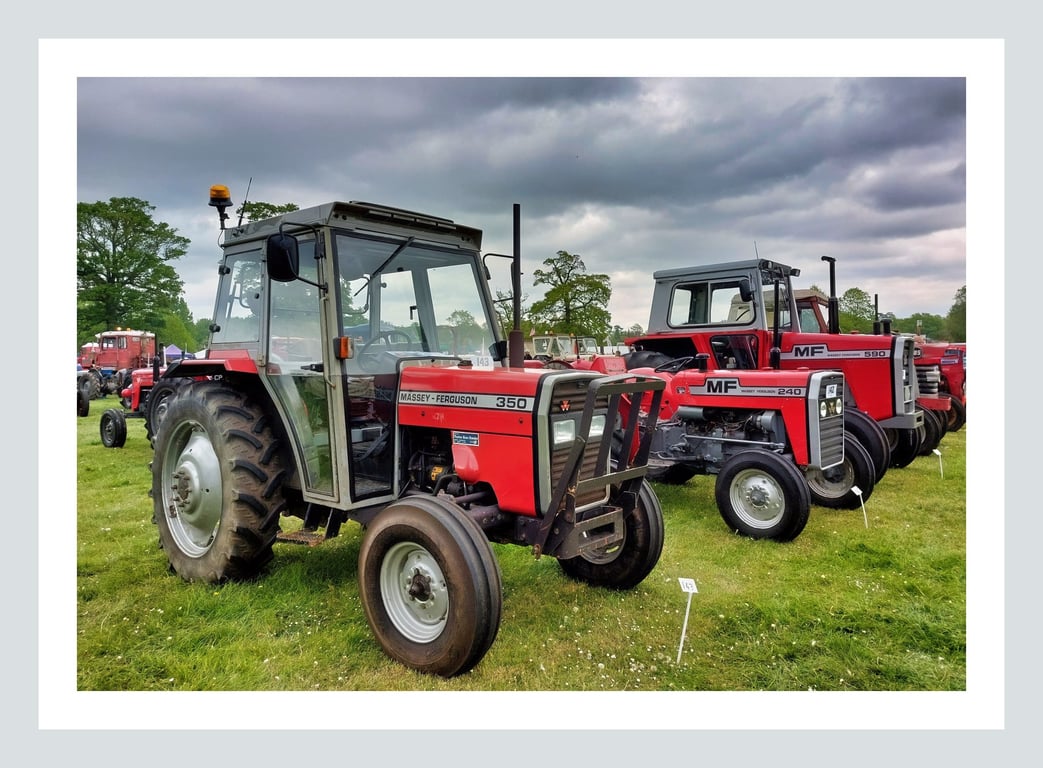  Vintage Massey Ferguson Tractors Greeting Card A5