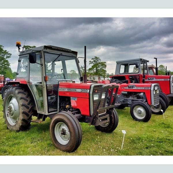  Vintage Massey Ferguson Tractors Greeting Card A5