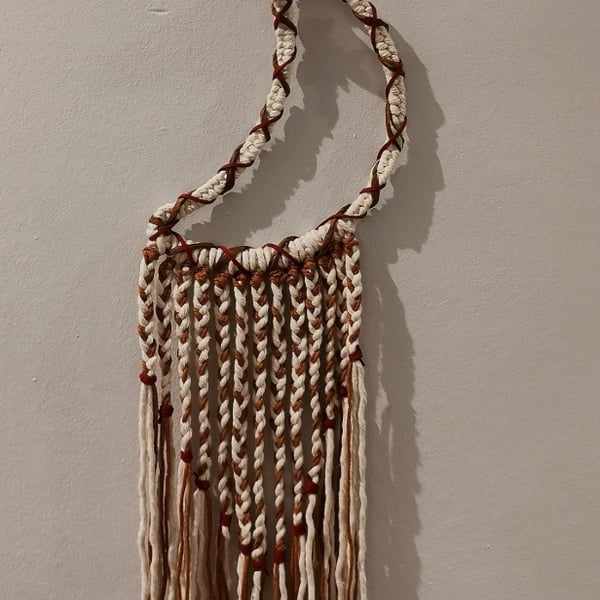 Boho Style Macramé Moon Wall Décor 