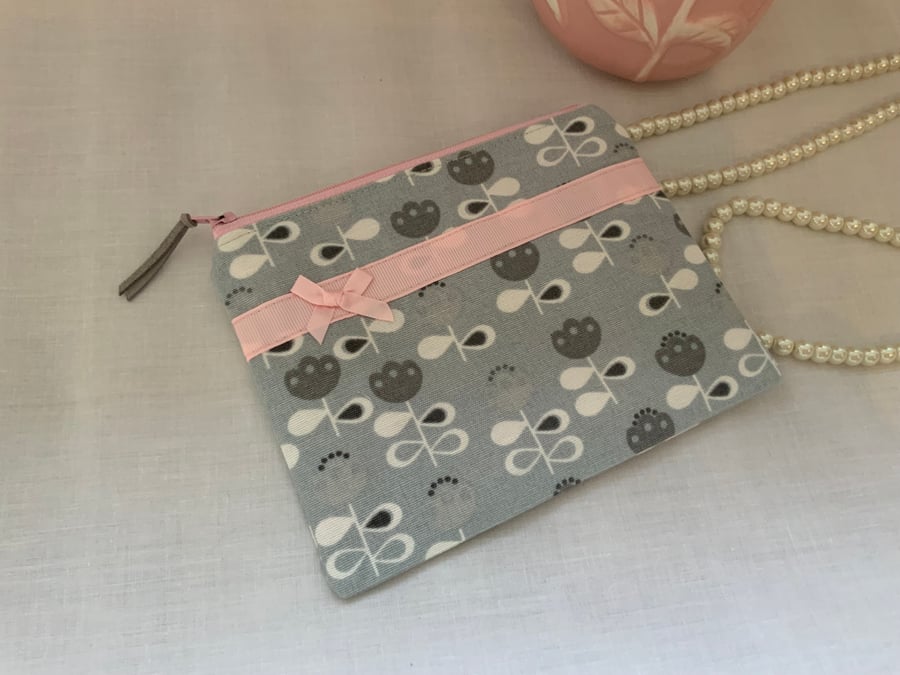 Zipped Purses, Pouch, Small Cosmetic Bag, Accessory Purse, Scandi 