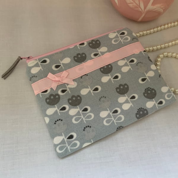 Zipped Purses, Pouch, Small Cosmetic Bag, Accessory Purse, Scandi 