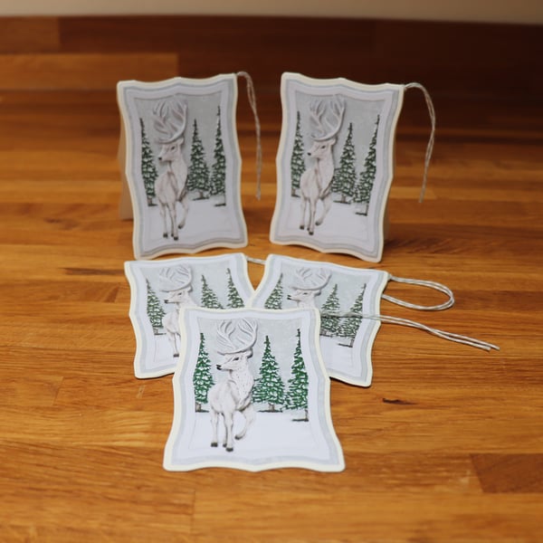 Stag in the Snow, Gift Tags