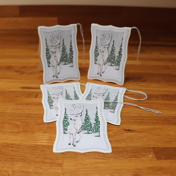 Stag in the Snow, Gift Tags