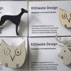 Wooden Brooches