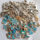 Freepost - Jewellery Making Charms - Random Colour Mix of 20 Pieces-MIXED THEMES
