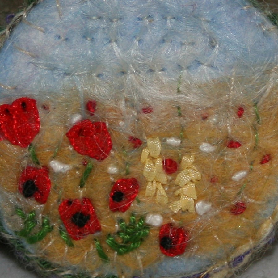 Poppy Harvest  - Brooch