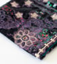  Velvet Black and Purple Embroidered Purse Pouch  - Image 5