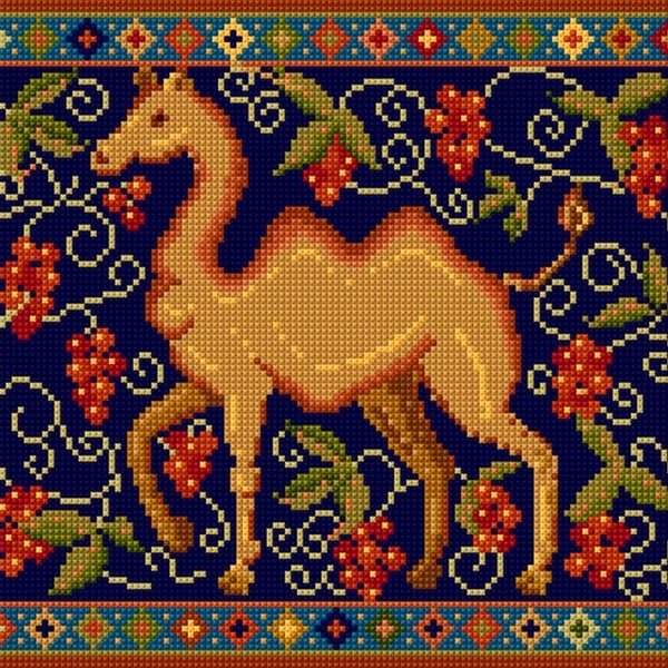  Camel Tapestry Kit, Counted Cross Stitch,Shop early, 10%discount 