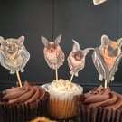 Bat Halloween Cake Topper Decorations