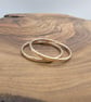 Skinny Hammered 14k Gold Filled Ring: Minimalist Stacking Band - Image 2