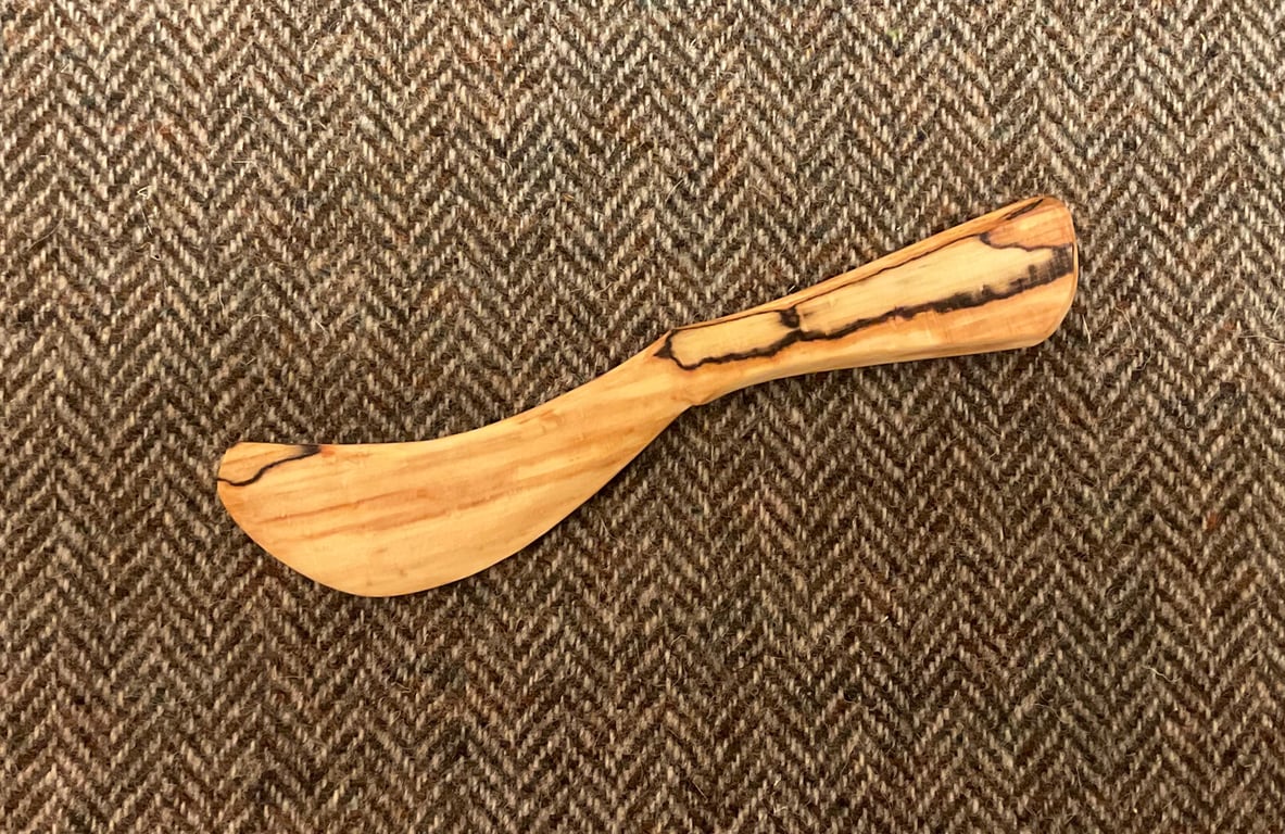 Spalted Beech Wood Cheese Knife