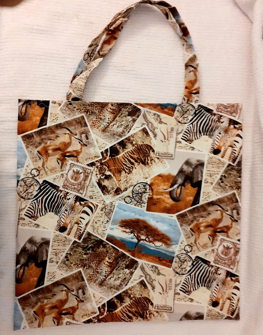 On Safari Wild Animals shopping bag, Tote bag
